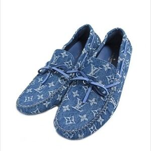Louis Vuitton Mens Arizona Denim Moccasin Size 6